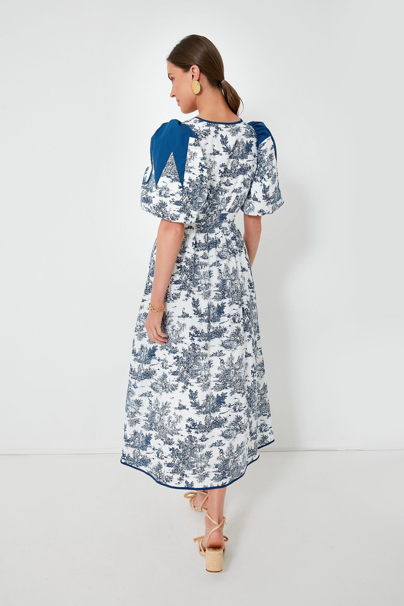 Blue Toile Reynolds Midi Dress | Hyacinth House Blue Toile Reynolds Midi Dress | Hyacinth House
