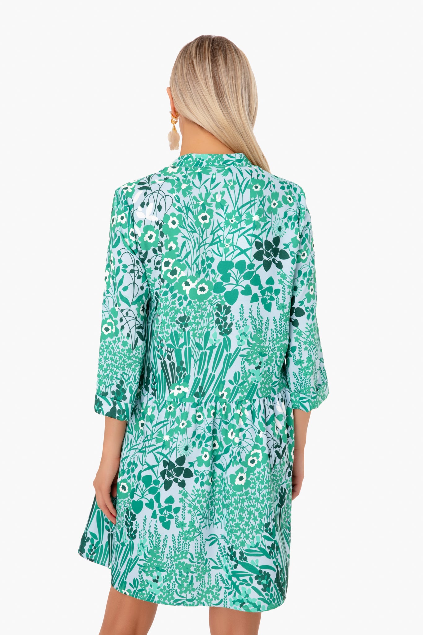 Wildflower Silk Royal Shirt Dress
