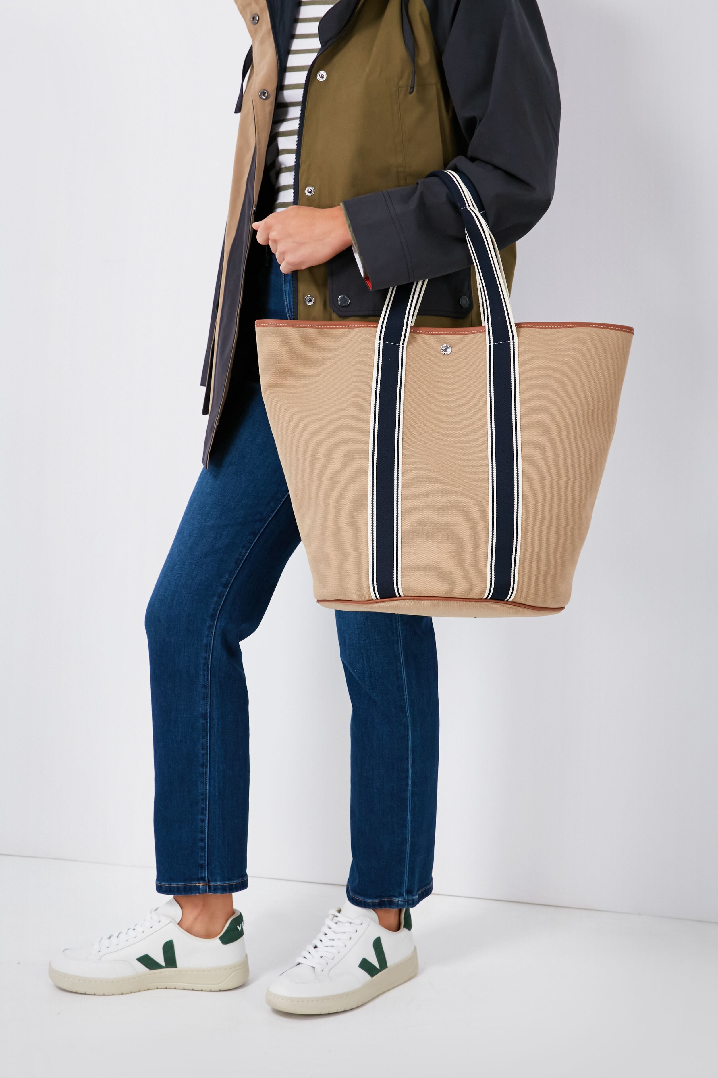 Beige Cruise Bucket XL Cruise Line Tote