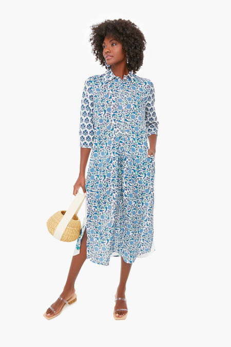 Exclusive Cornflower Blue Brooklyn Long Dress