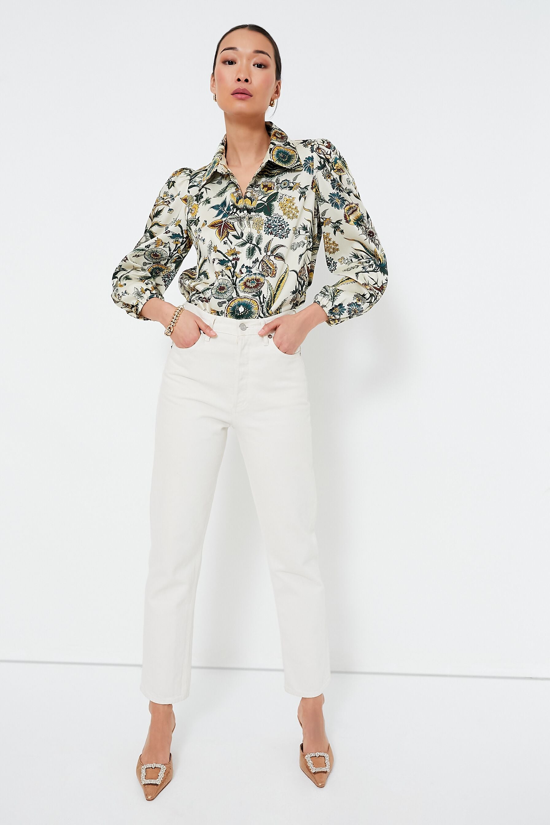 Sharp Floral Serena Blouse