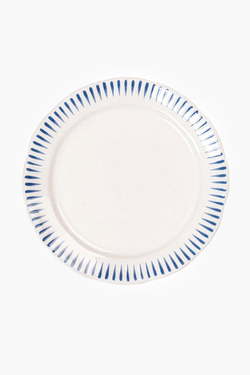 Sitio Stripe Dinner Plate Delft Blue