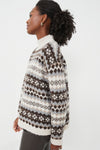 Brown and Grey Fair Isle Loch Sweater