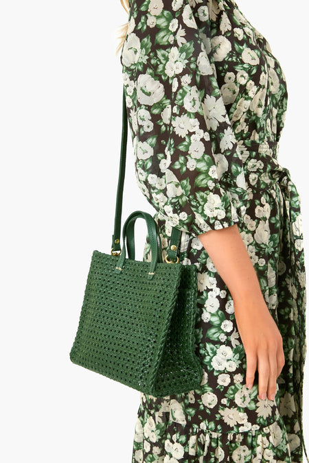 Evergreen Rattan Petit Simple Tote
