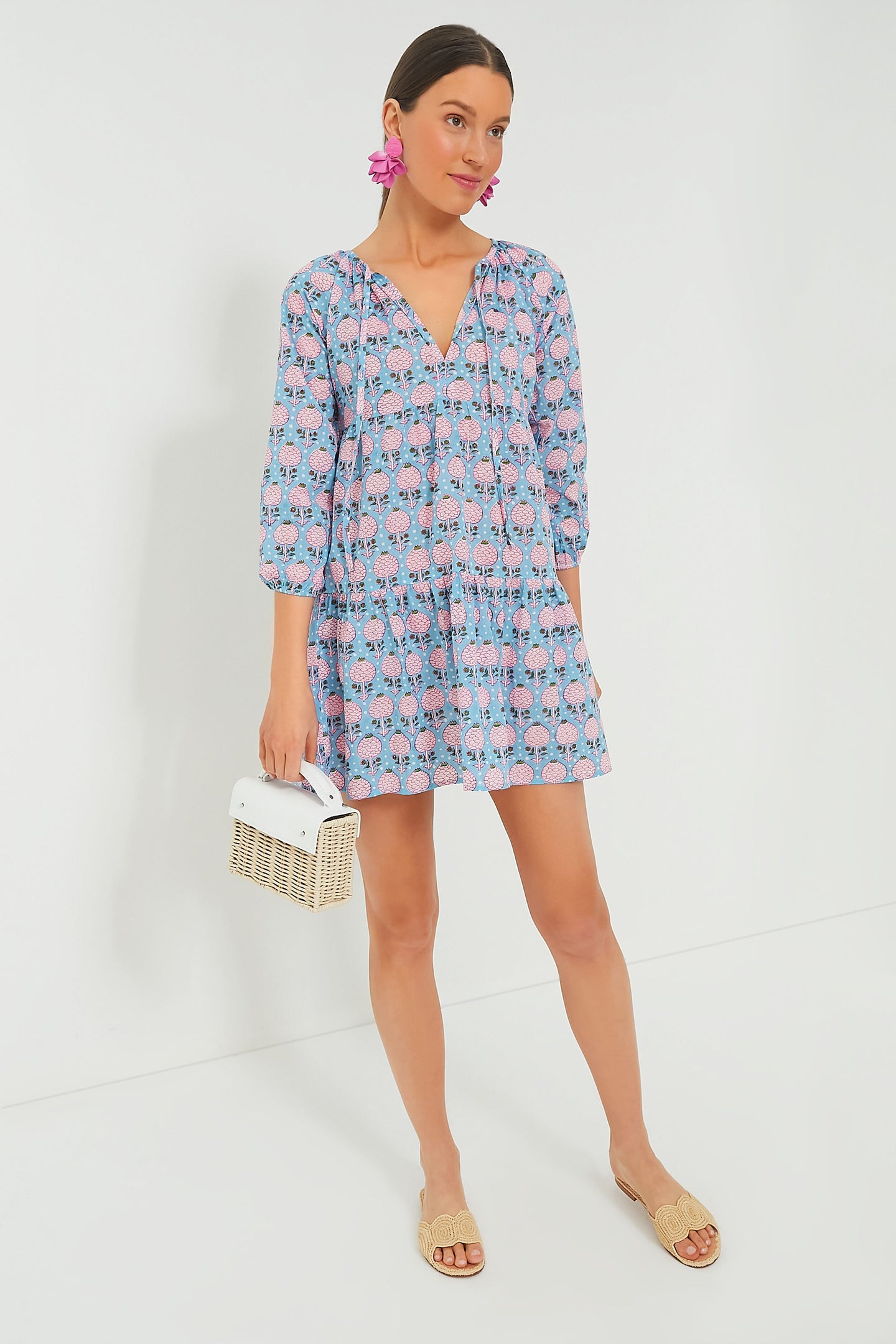 Exclusive Liberty Pink Priya Dress | SZ Blockprints
