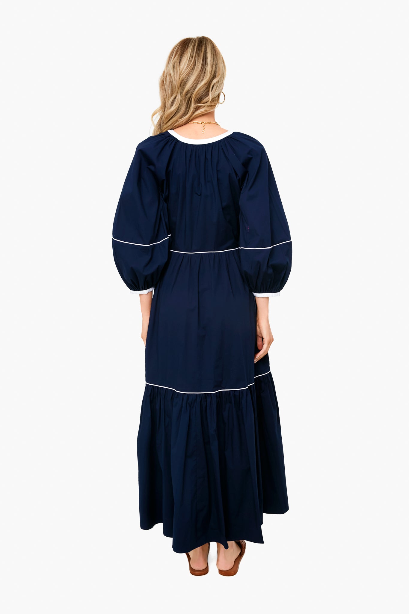 Navy And White Demi Dress