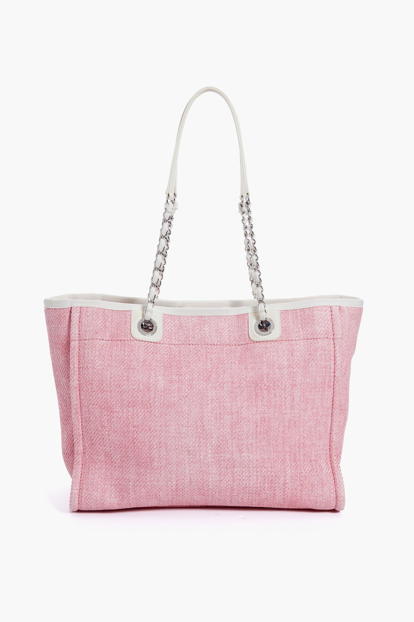 CHANEL Pink Deauville MM Chain Tote