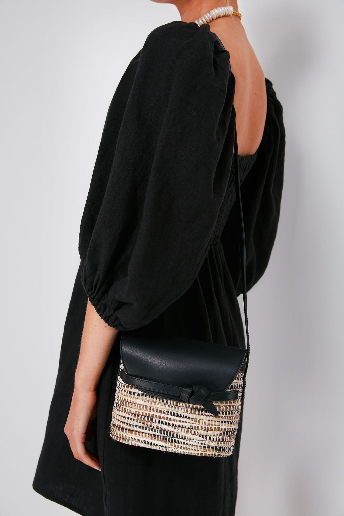 Black Melange Crossbody