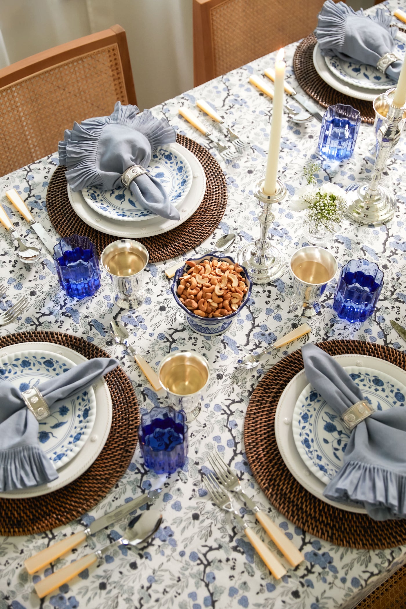 Brown Woven Rattan Placemats Set of 4