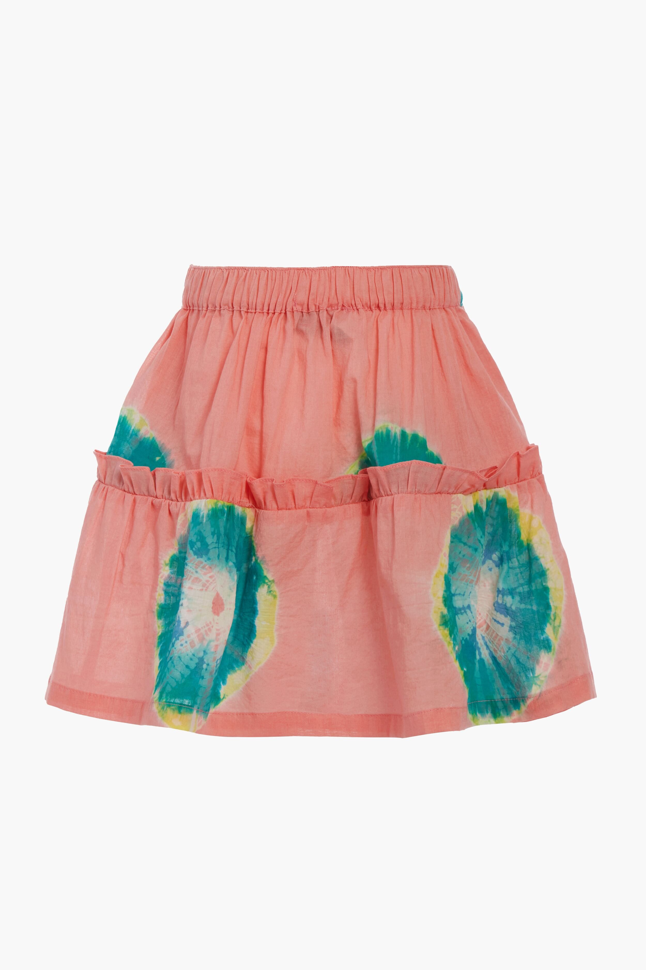 Tie dye tiered clearance skirt