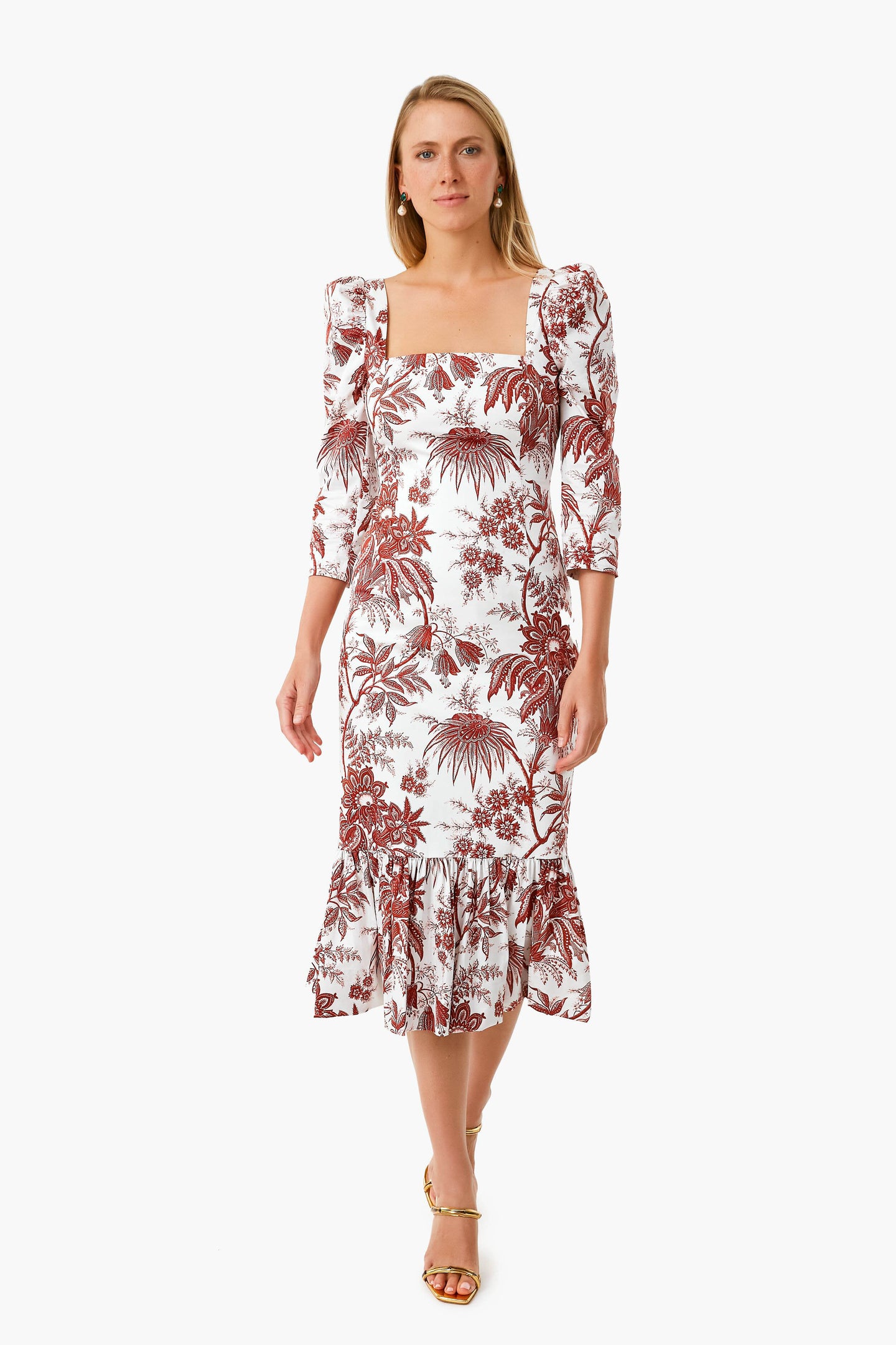 Emerald Tunis Pearl Drop Earrings