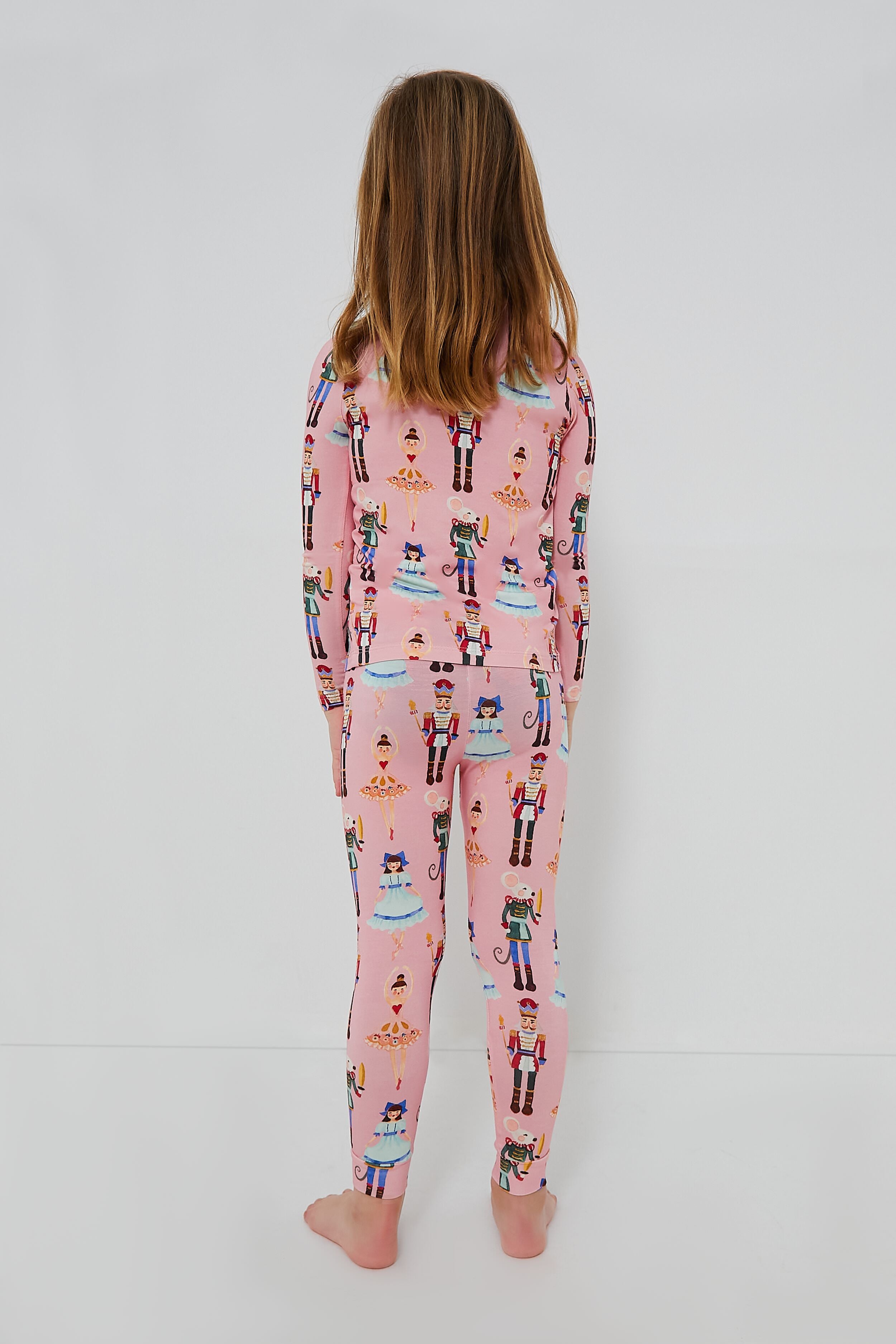 Pink Nutcracker Ballet Kids Bamboo PJ Set