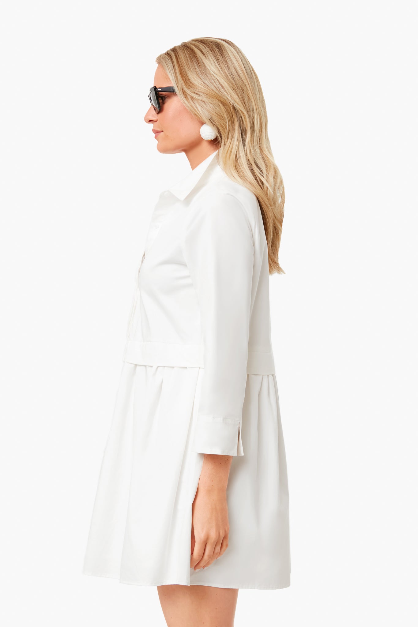 White Elia Shirt Dress