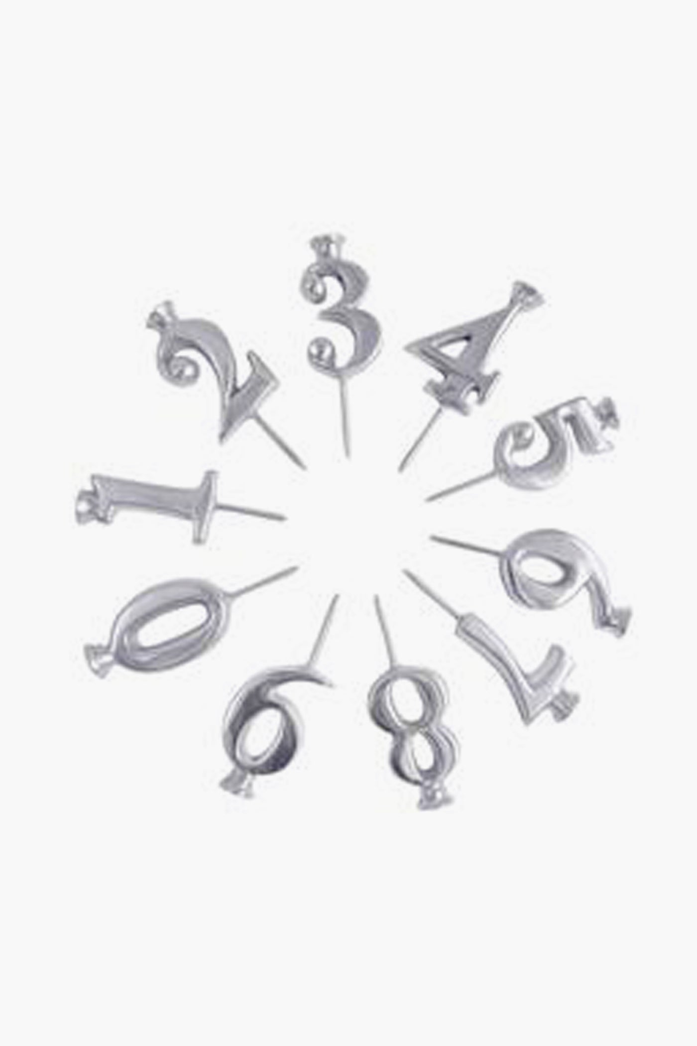 Number Candle Holder Set