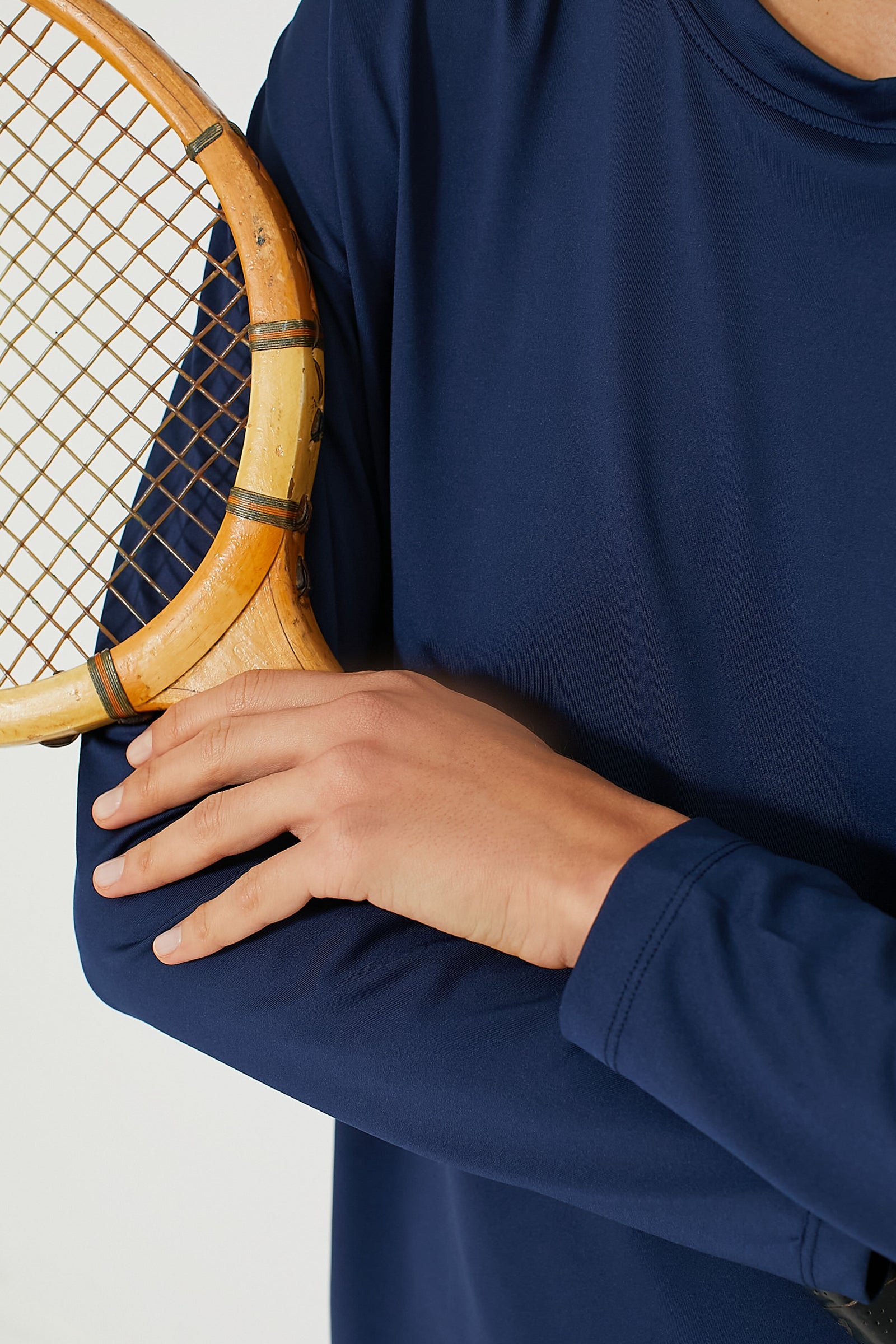 Navy Long Sleeve Performance Jersey Ryan Boyfriend Tee