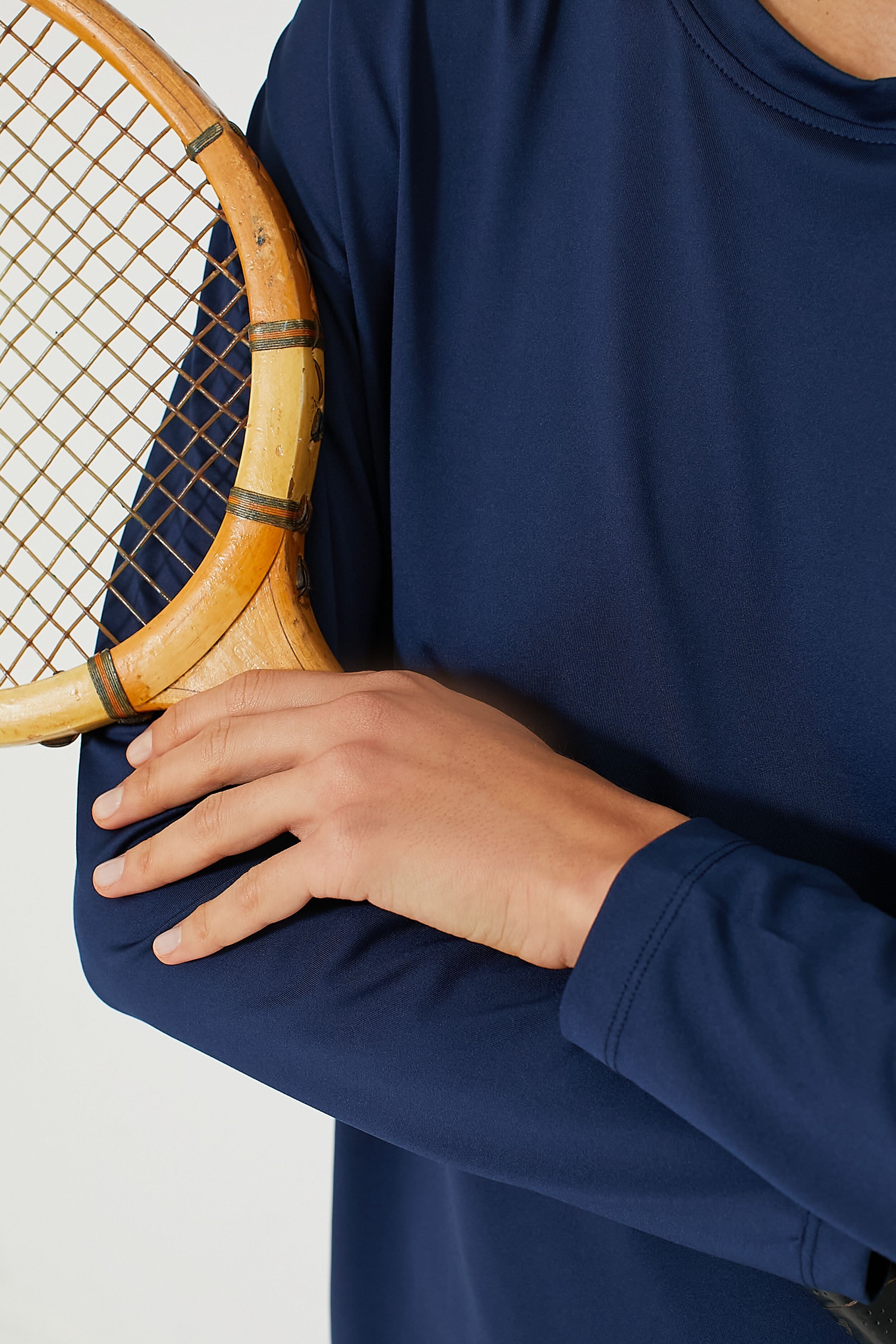Navy Long Sleeve Performance Jersey Ryan Boyfriend Tee