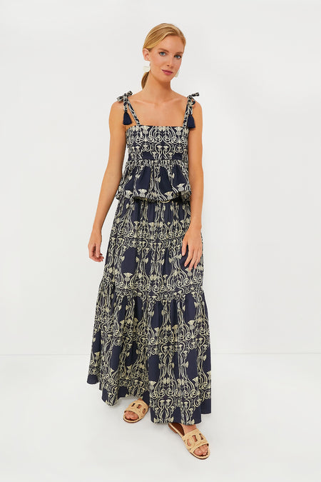 Pinas Navy Juana Skirt