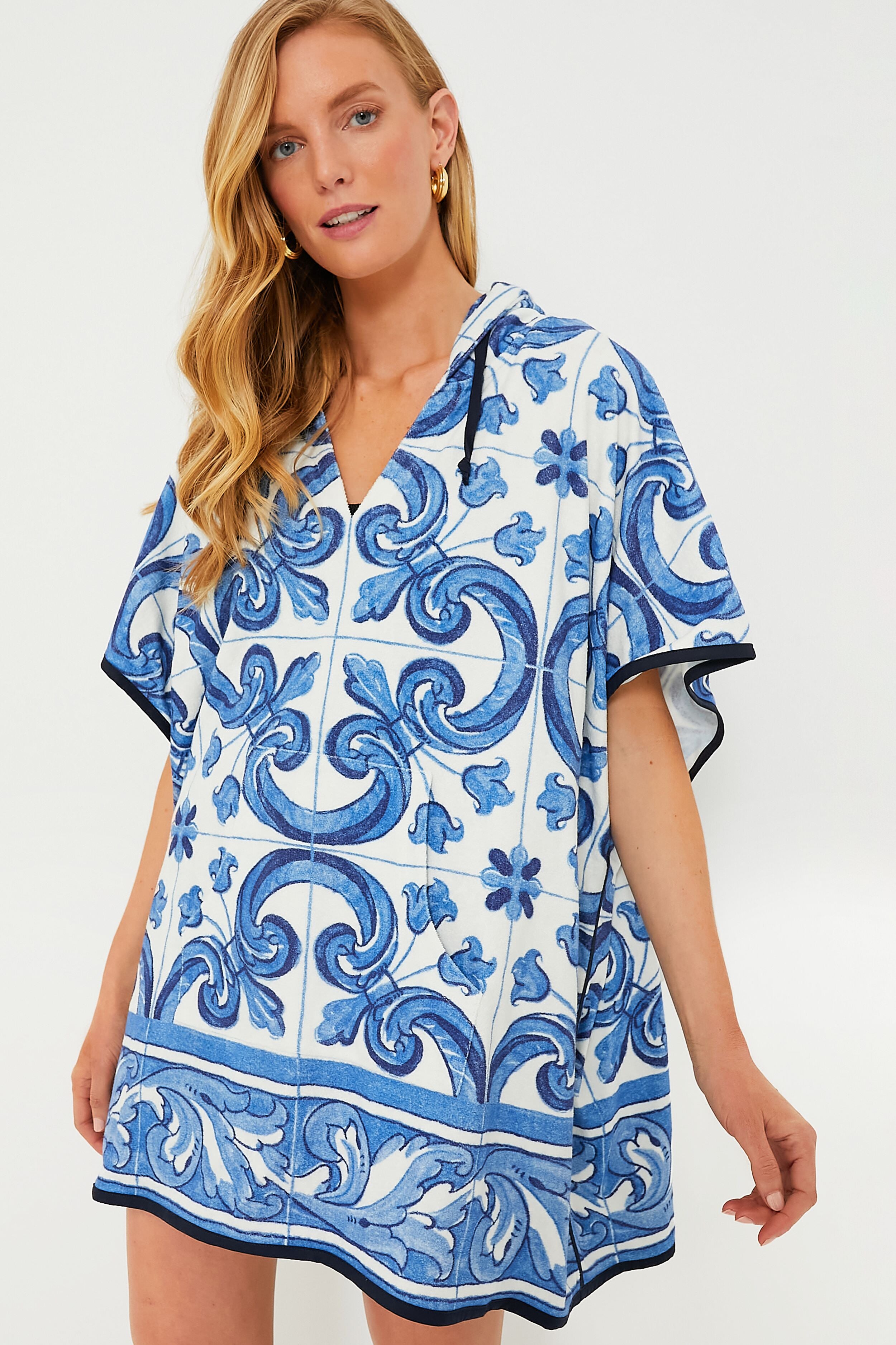 Majolica Terrycloth Coverup