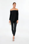 Black Miranda Off The Shoulder Blouse