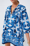 Capri Blue Majolica Tile Bondi Coverup