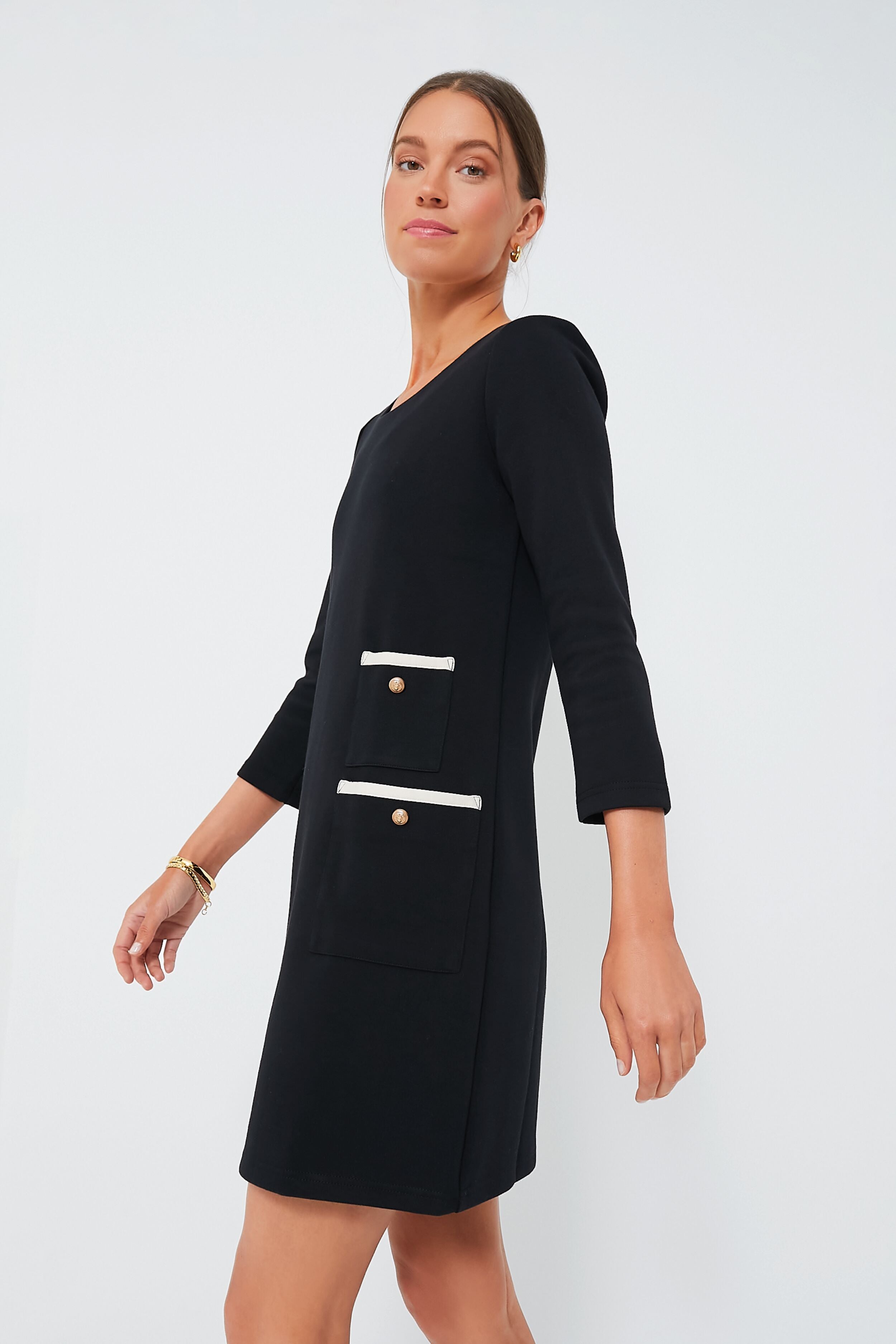 Black Francoise Mod Mini Dress | Tuckernuck