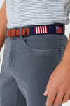 Navy Flags of our Fathers Needlepoint Belt