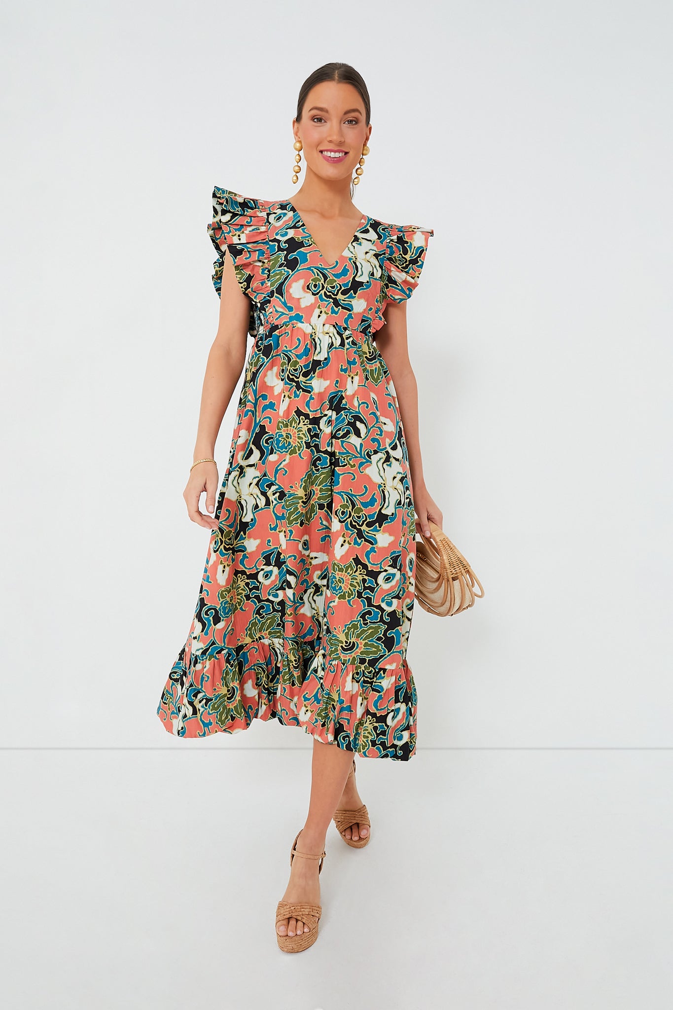 Gypsy Bloom Barbara Printed Midi Dress