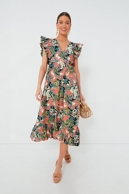Gypsy Bloom Barbara Printed Midi Dress