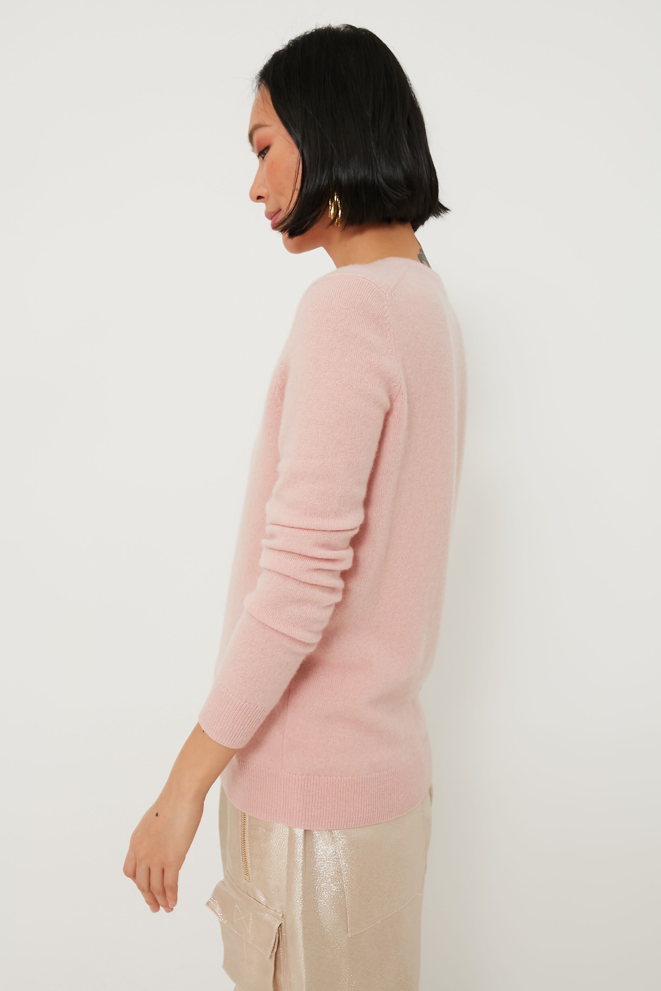 Baby pink deals cashmere jumper