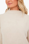 White Sand Boiled Funnel Neck Pullover