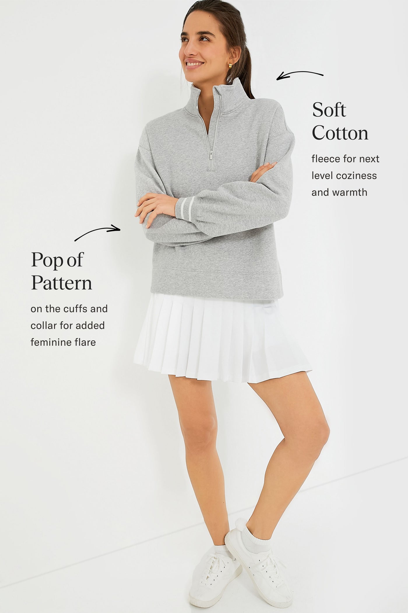 Heathered Gray Carlson Quarter Zip