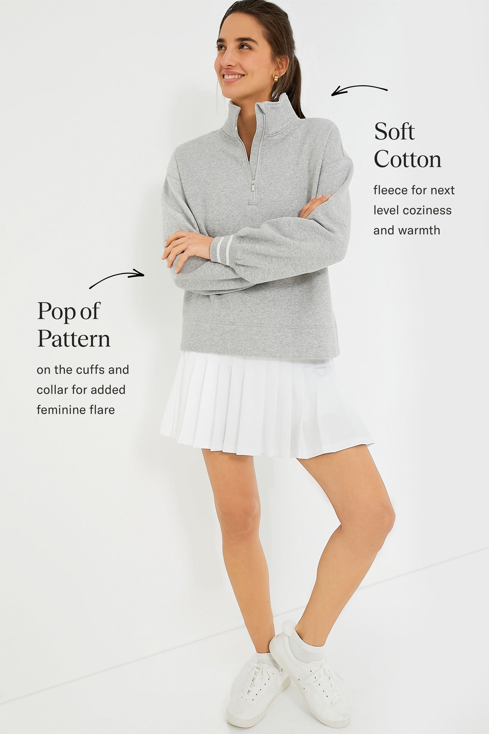 Heathered Gray Carlson Quarter Zip