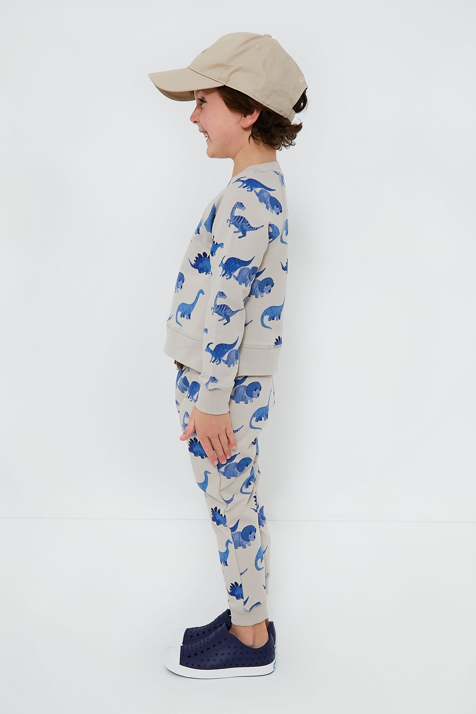 French Terry Dinos Raglan Sweatshirt and Jogger Set