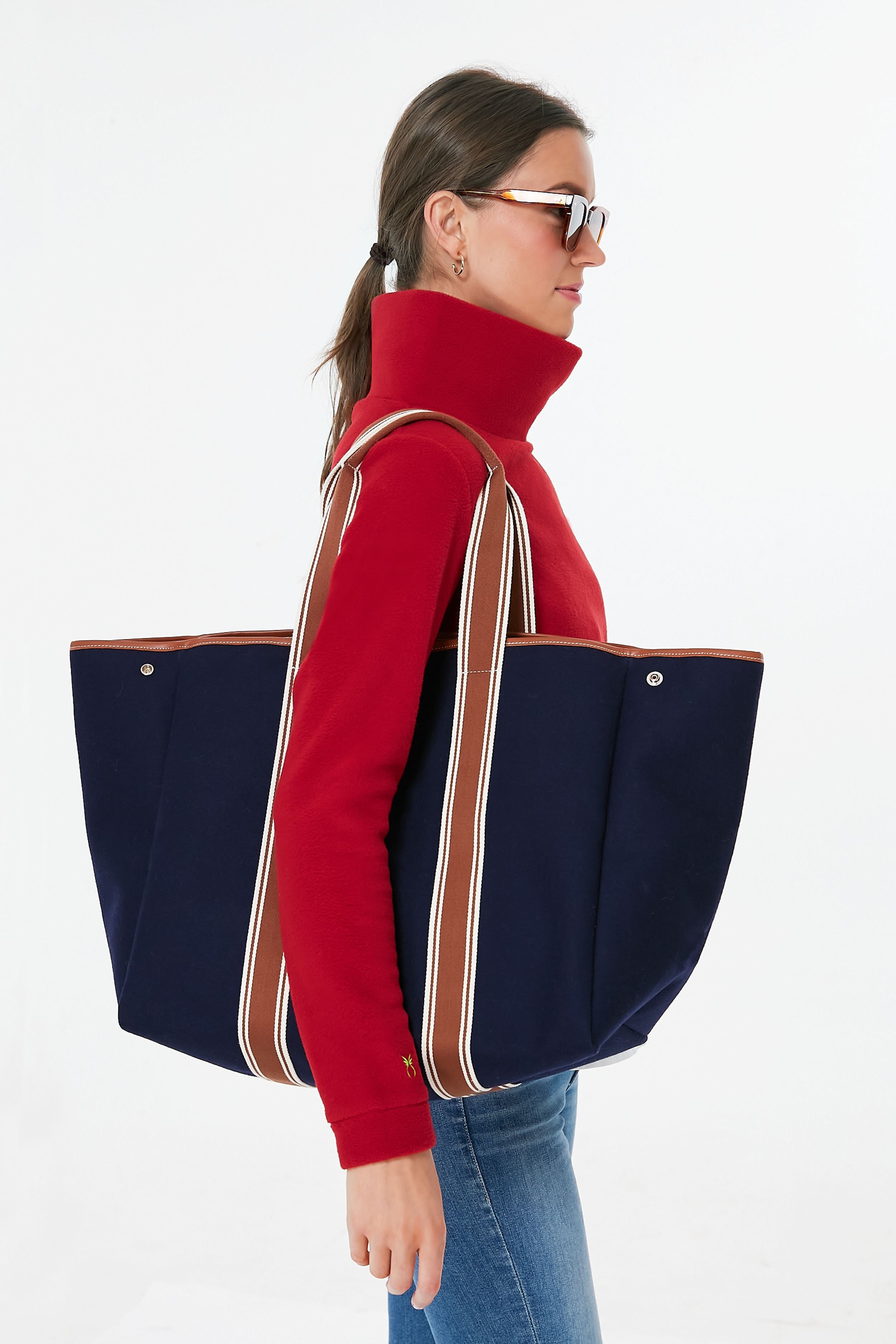 Rue de Verneuil Traversee L Flannel Cruise Tote