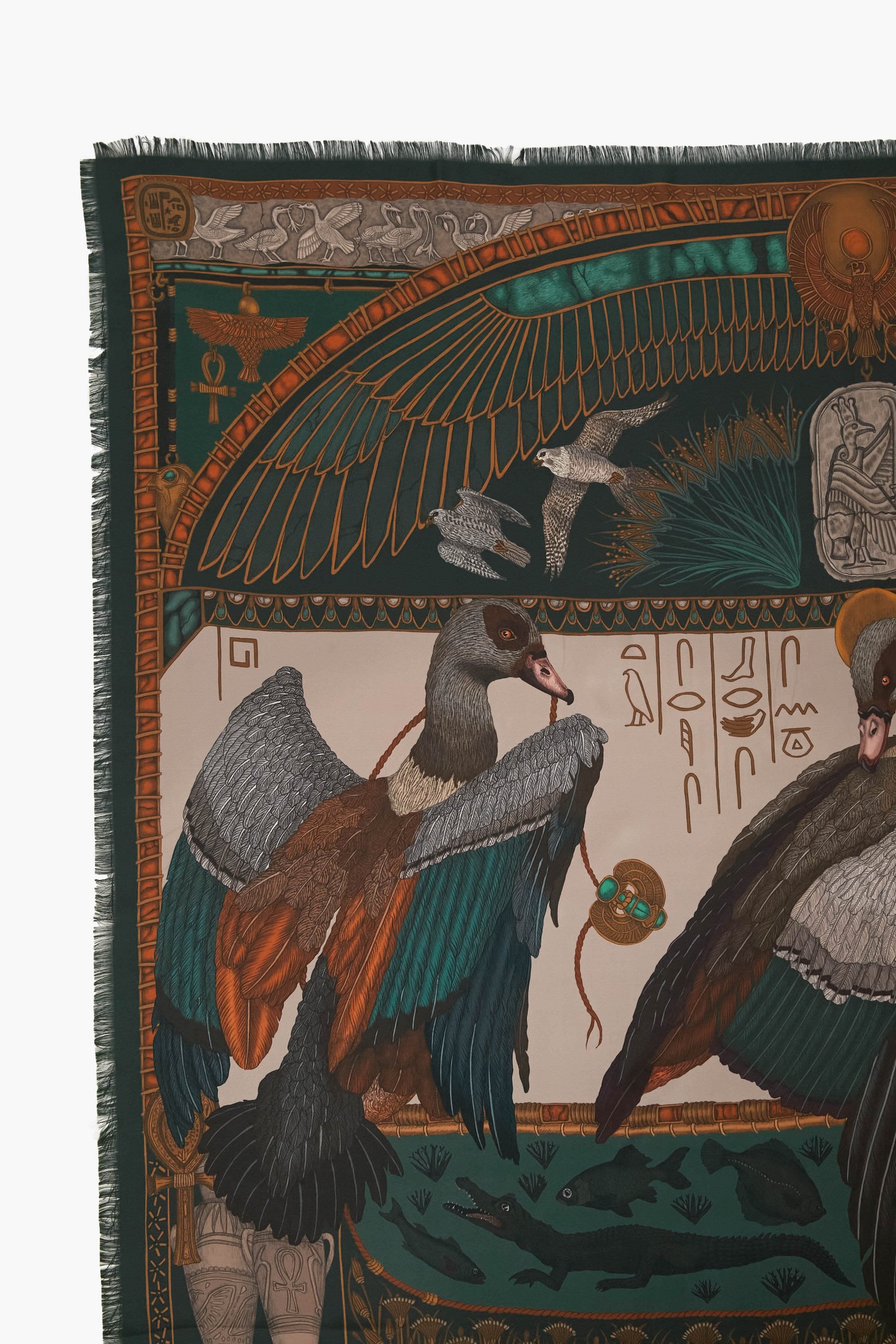 The Papyrus and Parchment Harolds of Horus Large 135 cm Scarf
