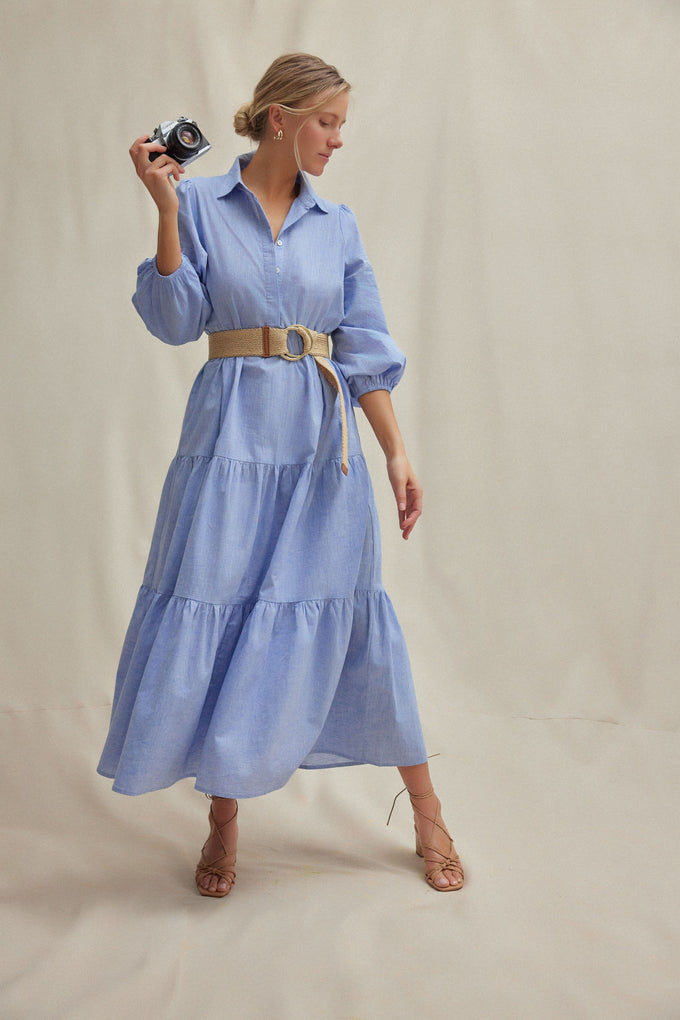 Chambray Mabel Maxi Dress