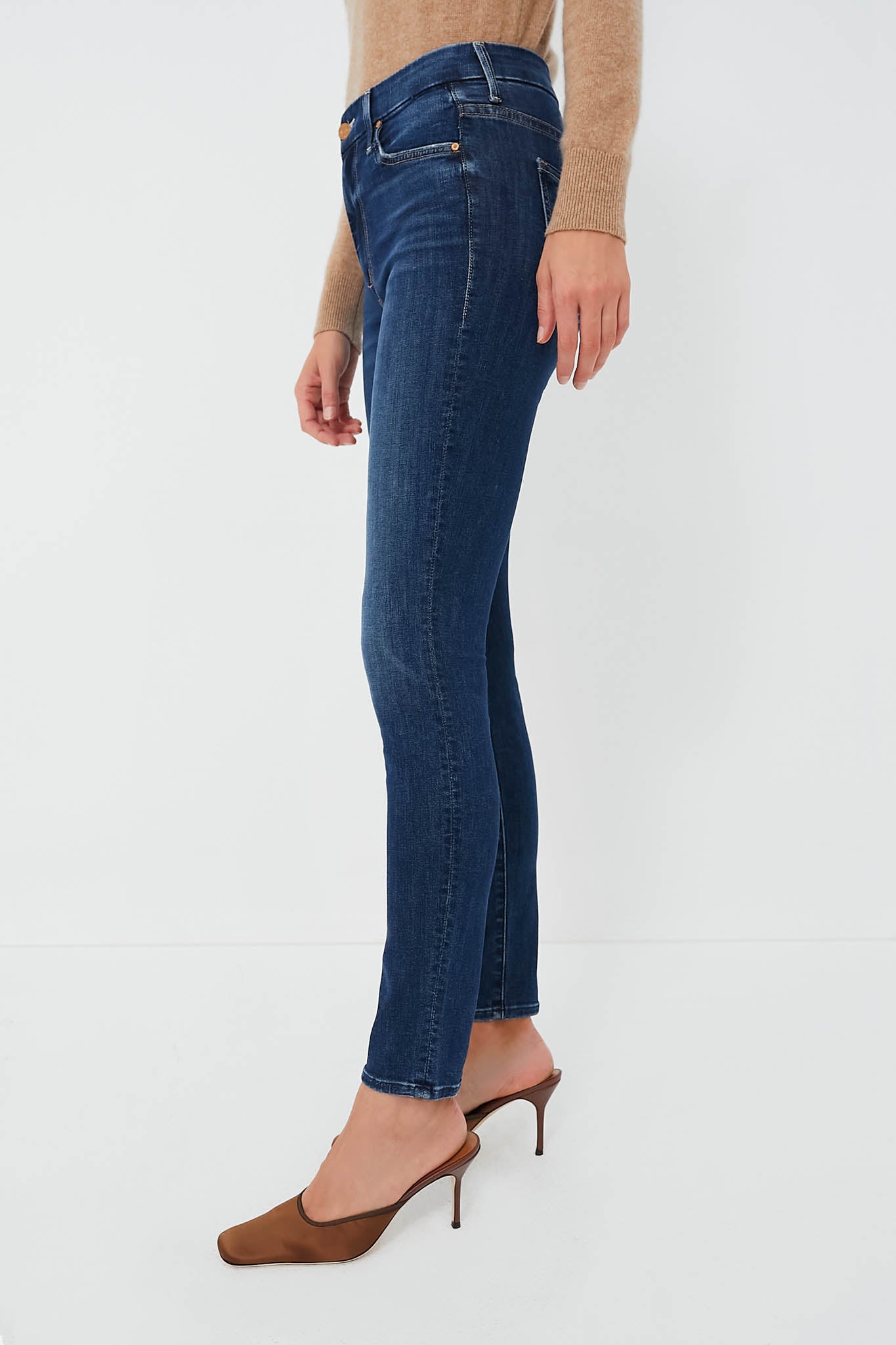 Mother Denim - High Waisted Looker Ankle Fray in Spice it Up – Blond Genius
