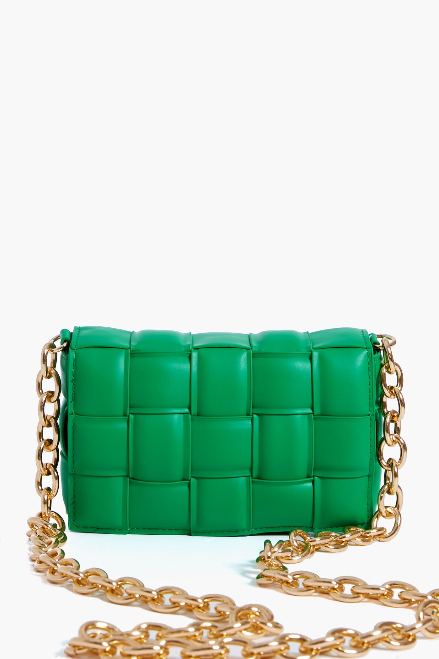 Kelly Green Holden Woven Bag
