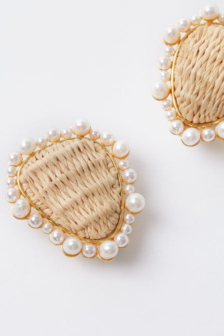 Raffia Corrine Studs