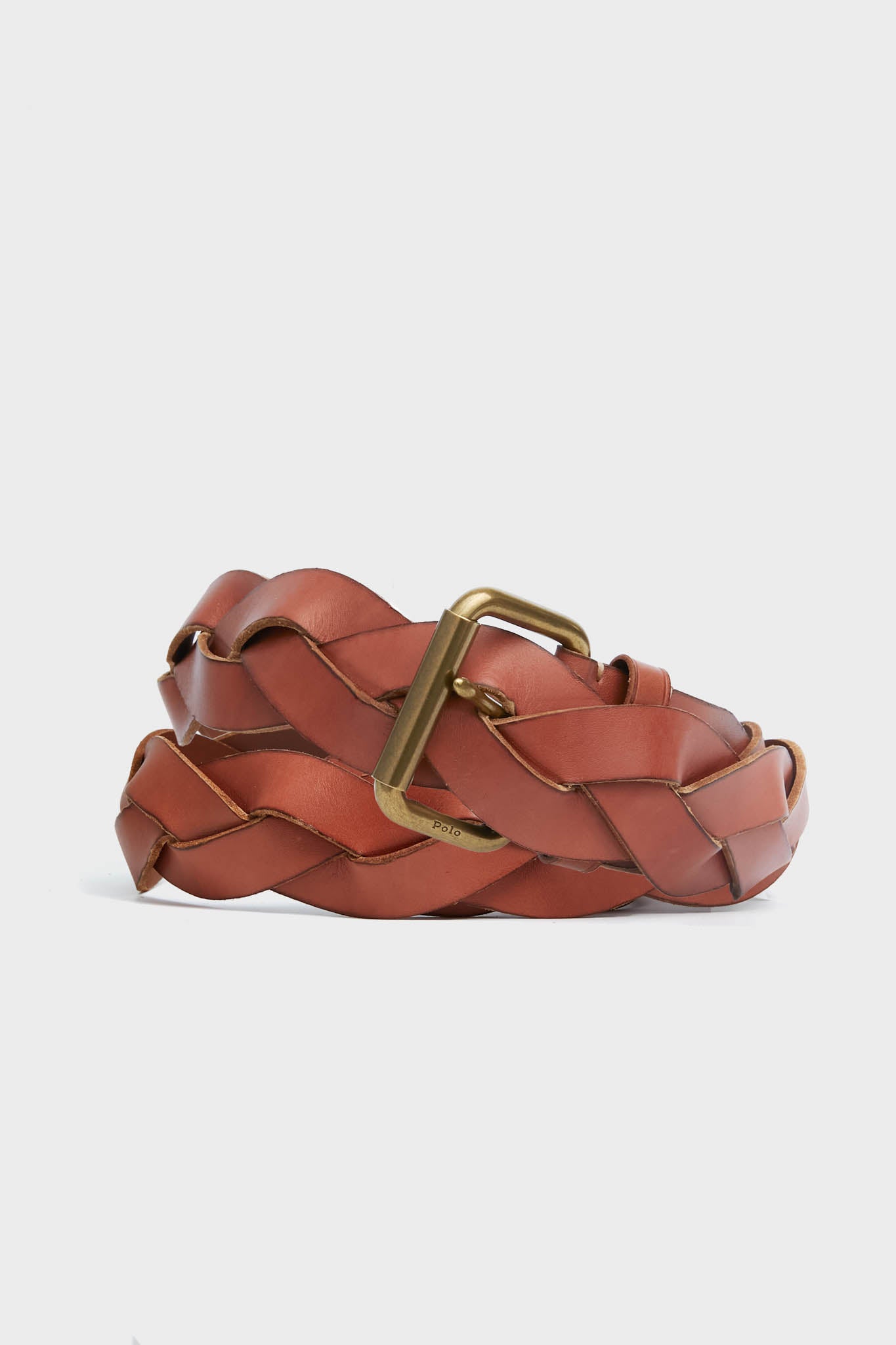 Tan Smooth Vachetta Braided Belt | Polo Ralph Lauren