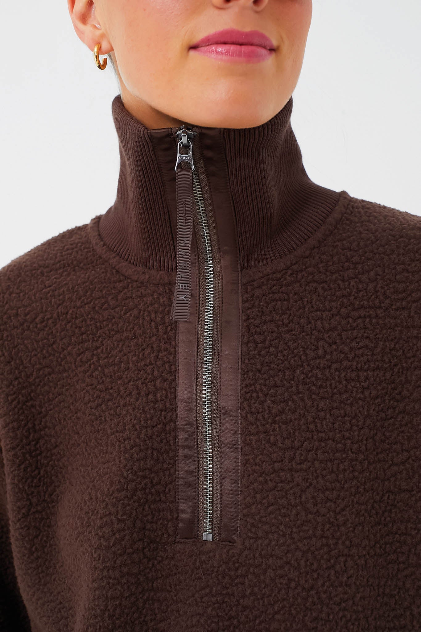 Dark Truffle Roselle Half Zip Fleece