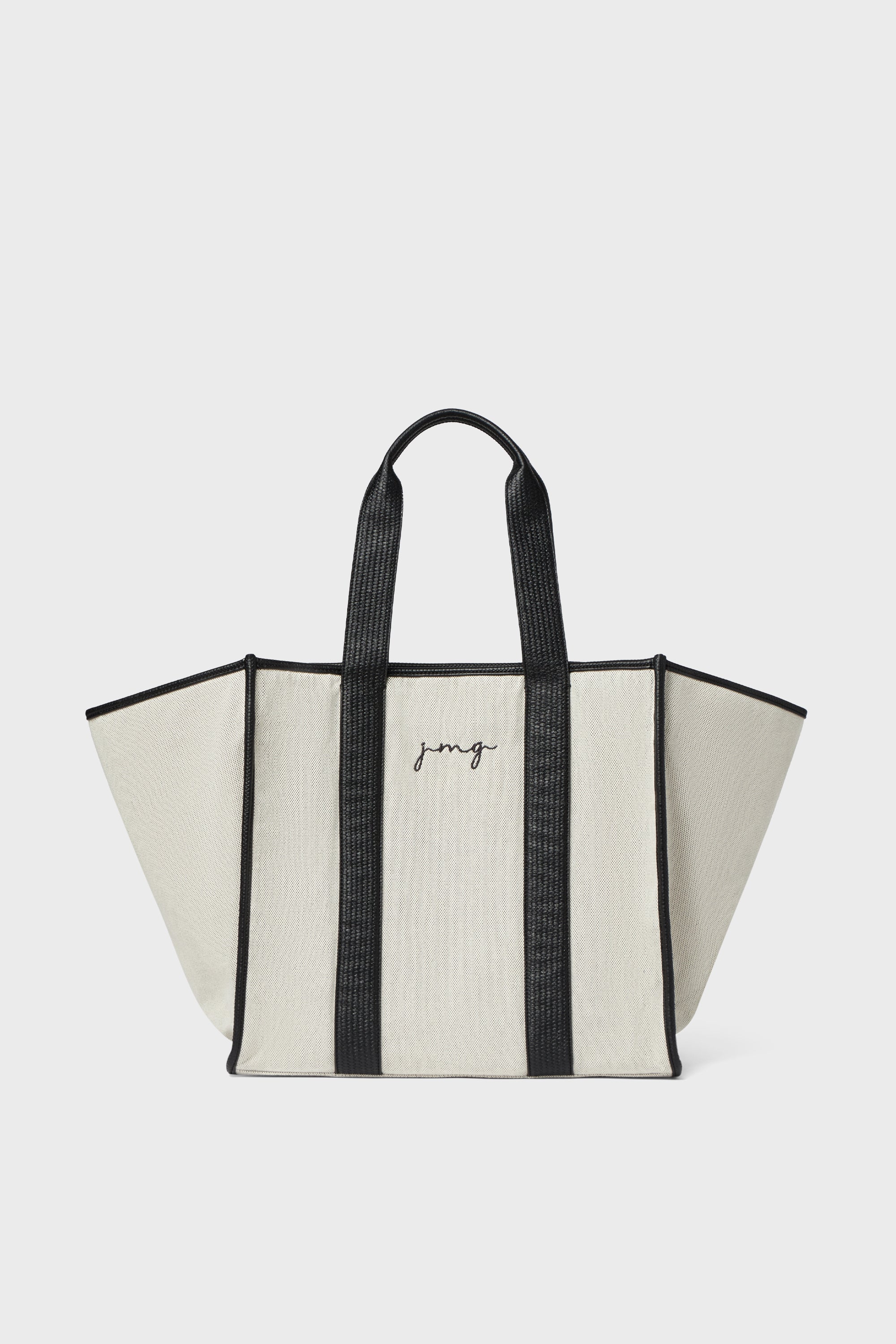 Anine Bing Canvas Leather Trim Tote - Neutrals Totes, Handbags - W6O39280