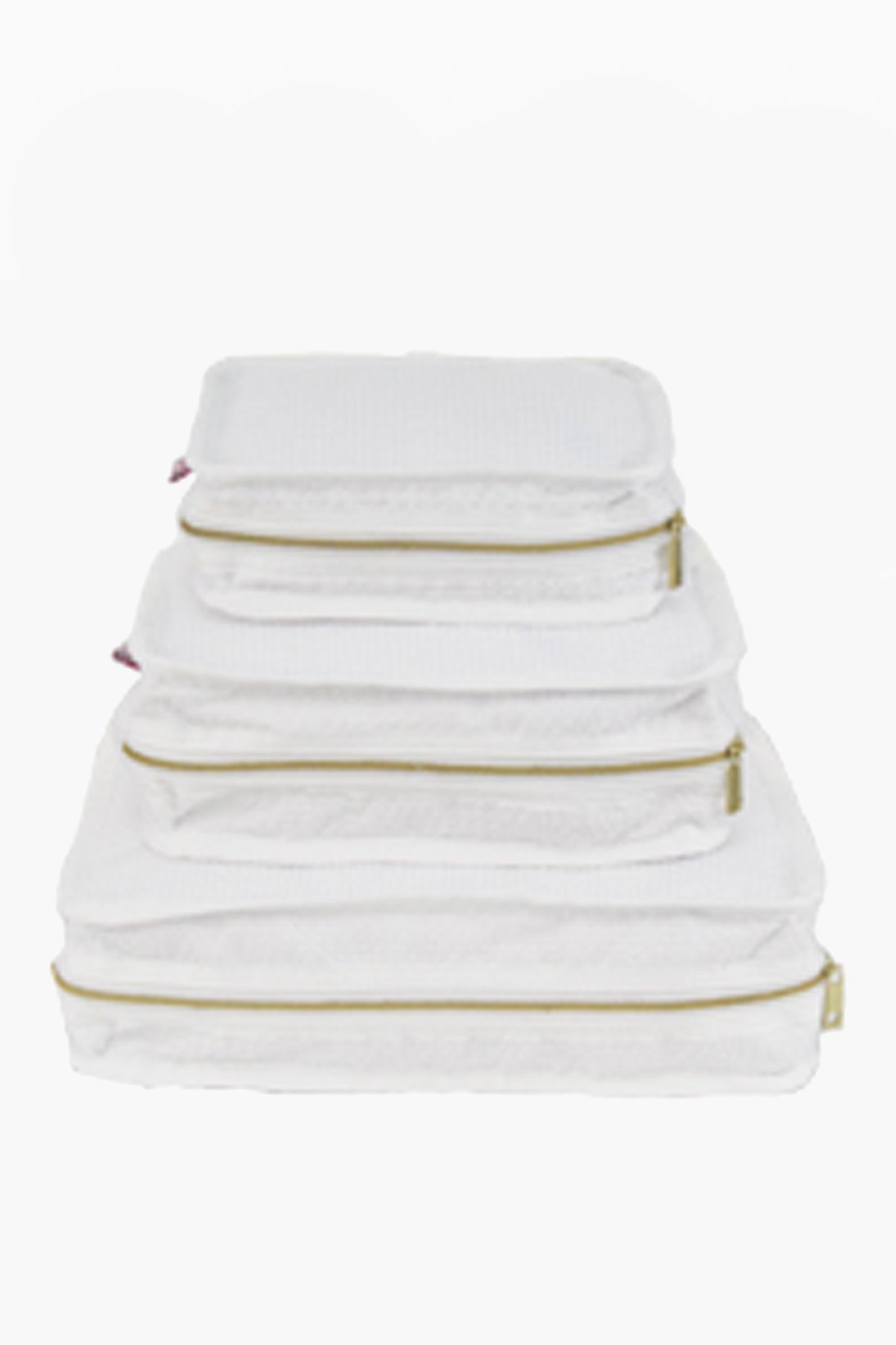 White Seersucker Travel Set