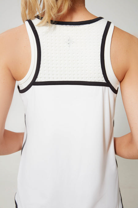 Navy Cane Racerback Ellen Tank
