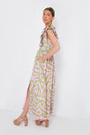 Green and Pink Tiger Stacey Dress