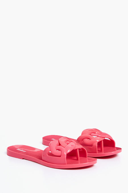 Pink Jelly Chain Sandals