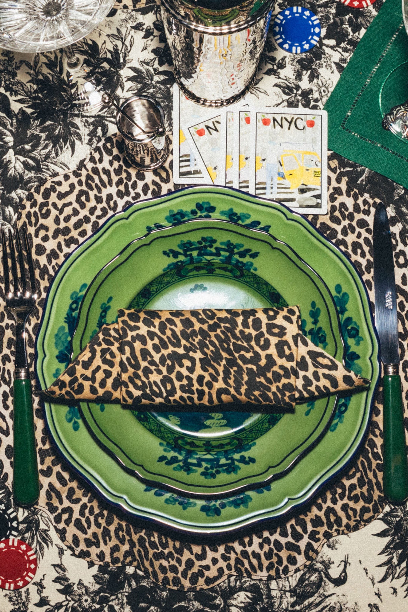 Oriente Italiano Malachite Salad Plate