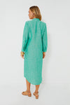 Sea Green Linen Lydell Maxi Dress