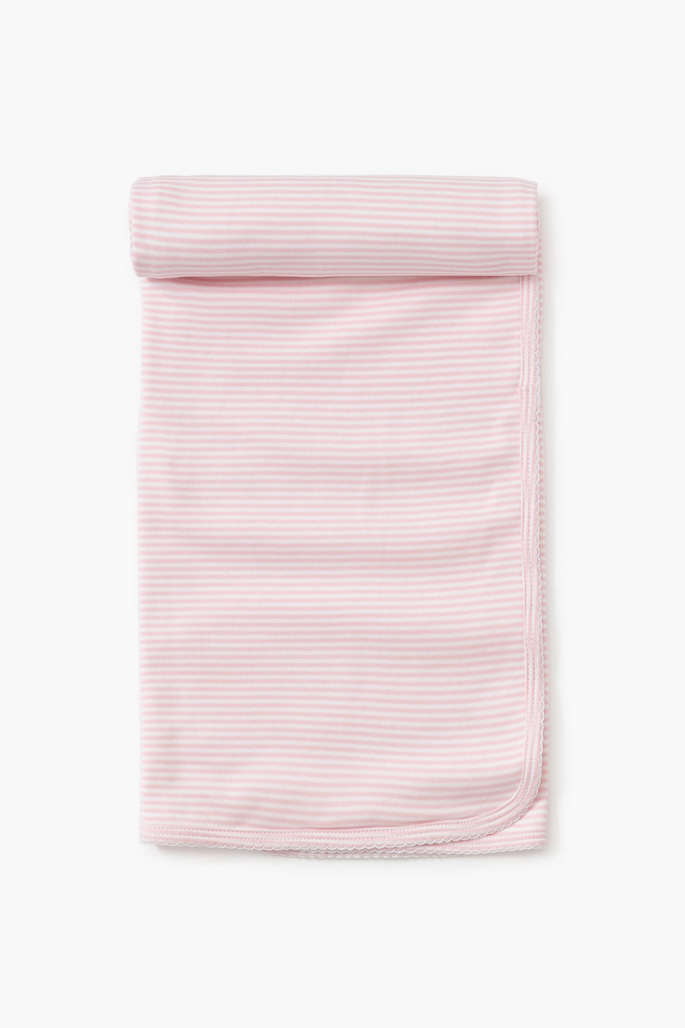 Pink Stripe Classic Rib Blanket