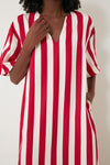 Red Stripe Canaan Dress